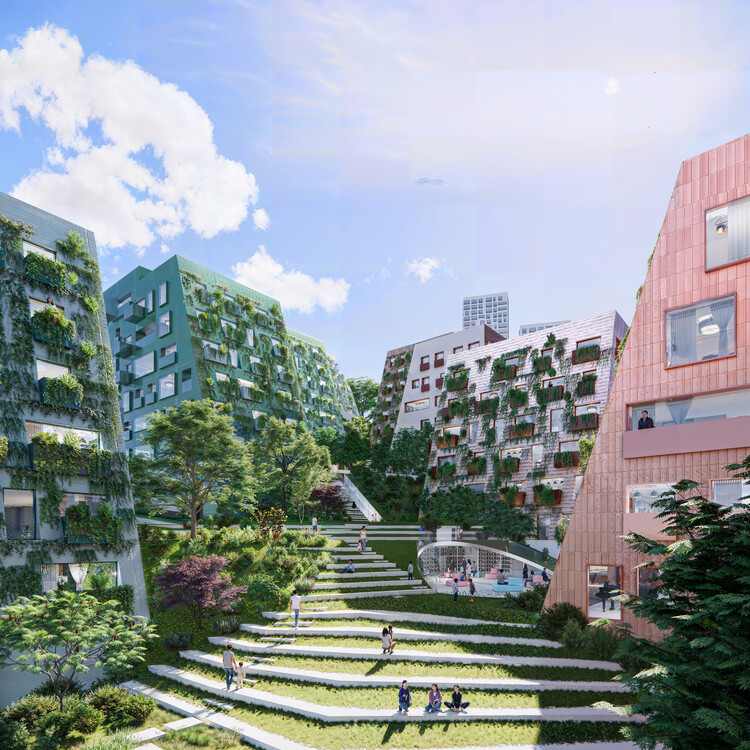 OMA 公布韩国釜山山坡地再开发项目方案 - 4 的图像 9