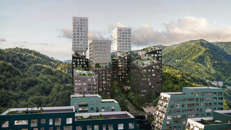 OMA 公布韩国釜山山坡地再开发项目方案 - 7 的图像 9