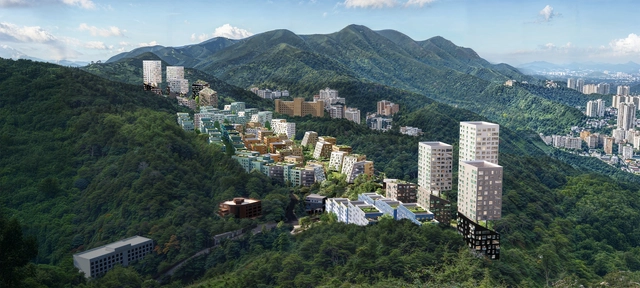 OMA 公布韩国釜山山坡地再开发项目方案