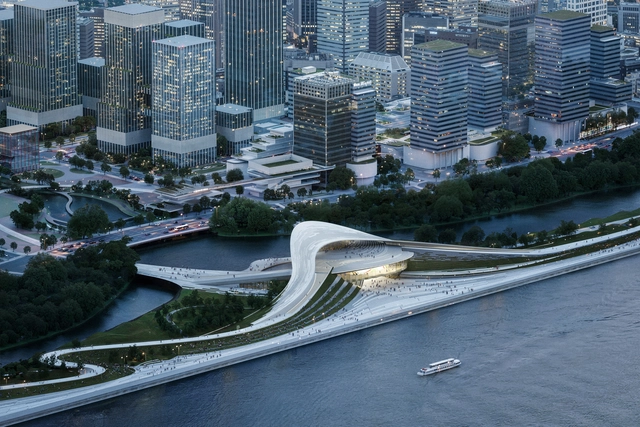 Snøhetta 中标中国杭州新钱塘湾艺术博物馆