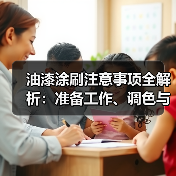 油漆涂刷注意事项全解析：准备工作、调色与施工技巧（图3）
