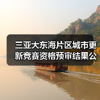 三亚大东海片区城市更新竞赛资格预审结果公布 全球91家机构角逐(图4) 三亚大东海片区城市更新竞赛资格预审结果公布 全球91家机构角逐(图4)