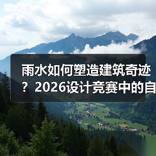 雨水如何塑造建筑奇迹?2026设计竞赛中的自然栖居新理念 雨水如何塑造建筑奇迹?2026设计竞赛中的自然栖居新理念