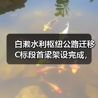白濑水利枢纽公路迁移C标段首梁架设完成，项目进展顺利