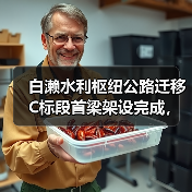 白濑水利枢纽公路迁移C标段首梁架设完成，项目进展顺利（图4）