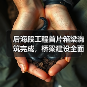 后海段工程首片箱梁浇筑完成，桥梁建设全面展开！（图2）