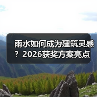 雨水如何成为建筑灵感?2026获奖方案亮点(图2) 雨水如何成为建筑灵感?2026获奖方案亮点(图2)