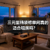 三元里精装修单间真的适合租房吗？