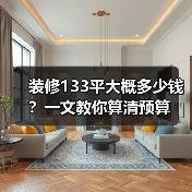 装修133平大概多少钱?一文教你算清预算(图4) 装修133平大概多少钱?一文教你算清预算(图4)