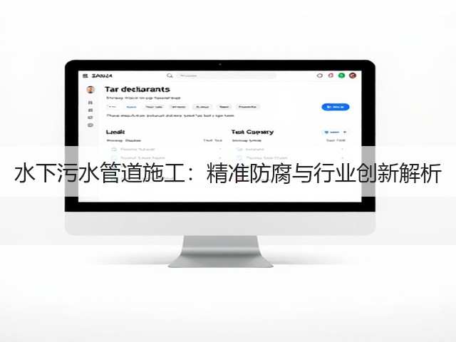 水下污水管道施工:精准防腐与行业创新解析(图2) 水下污水管道施工:精准防腐与行业创新解析(图2)