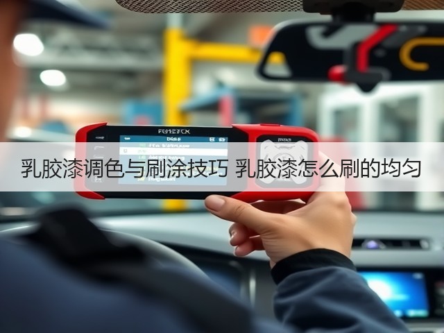 乳胶漆调色与刷涂技巧 乳胶漆怎么刷的均匀(图1)