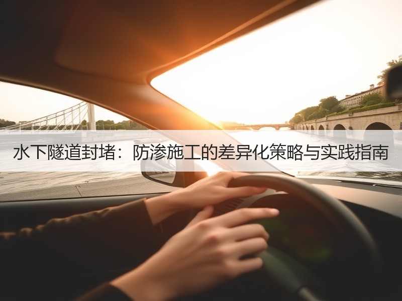 水下隧道封堵:防渗施工的差异化策略与实践指南 水下隧道封堵:防渗施工的差异化策略与实践指南