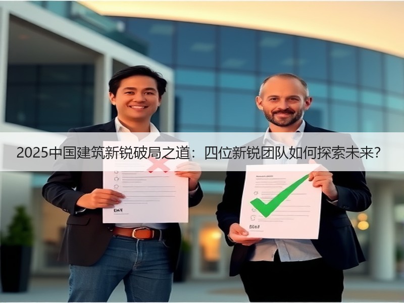 2025中国建筑新锐破局之道:四位新锐团队如何探索未来? 2025中国建筑新锐破局之道:四位新锐团队如何探索未来?