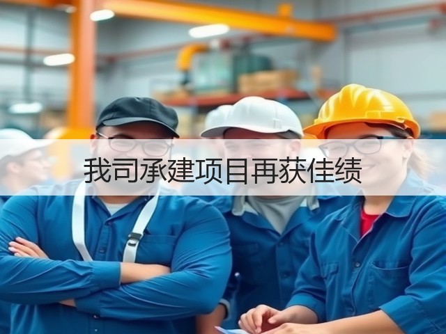 我司承建项目再获佳绩(图1) 我司承建项目再获佳绩(图1)