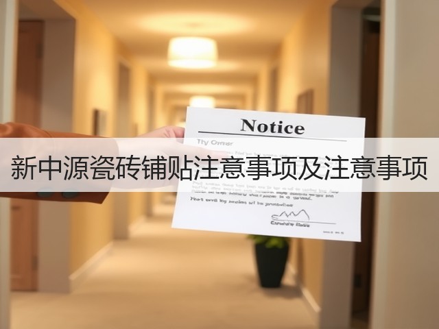 新中源瓷砖铺贴注意事项及注意事项(图3) 新中源瓷砖铺贴注意事项及注意事项(图3)