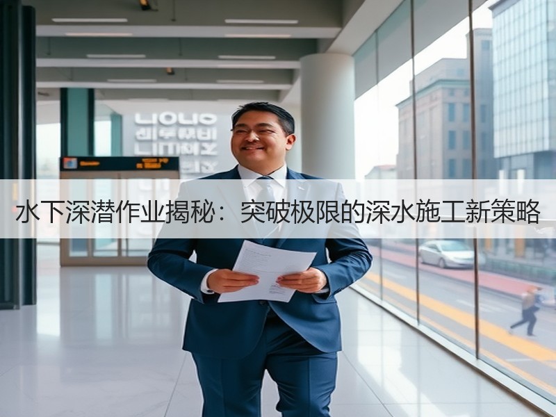 水下深潜作业揭秘:突破极限的深水施工新策略 水下深潜作业揭秘:突破极限的深水施工新策略