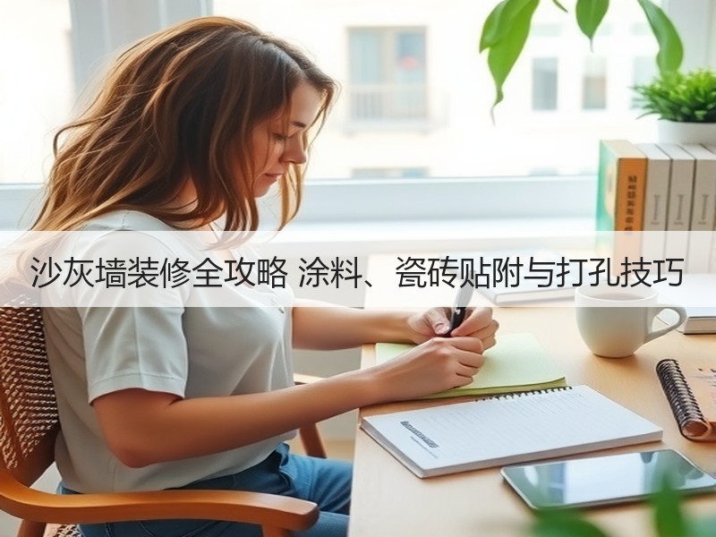 沙灰墙装修全攻略 涂料、瓷砖贴附与打孔技巧