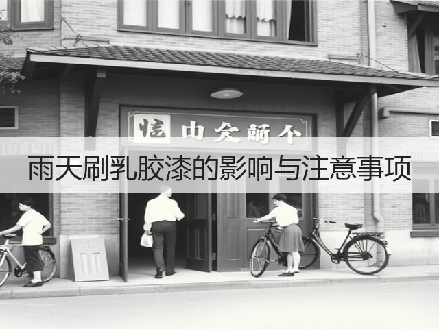 雨天刷乳胶漆的影响与注意事项(图1) 雨天刷乳胶漆的影响与注意事项(图1)