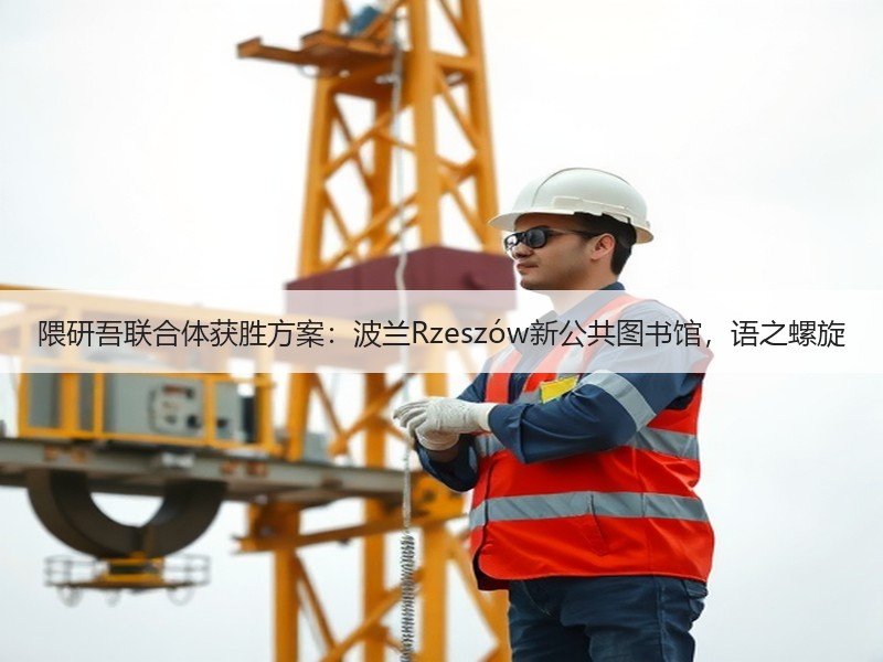 隈研吾联合体获胜方案：波兰Rzeszów新公共图书馆，语之螺旋