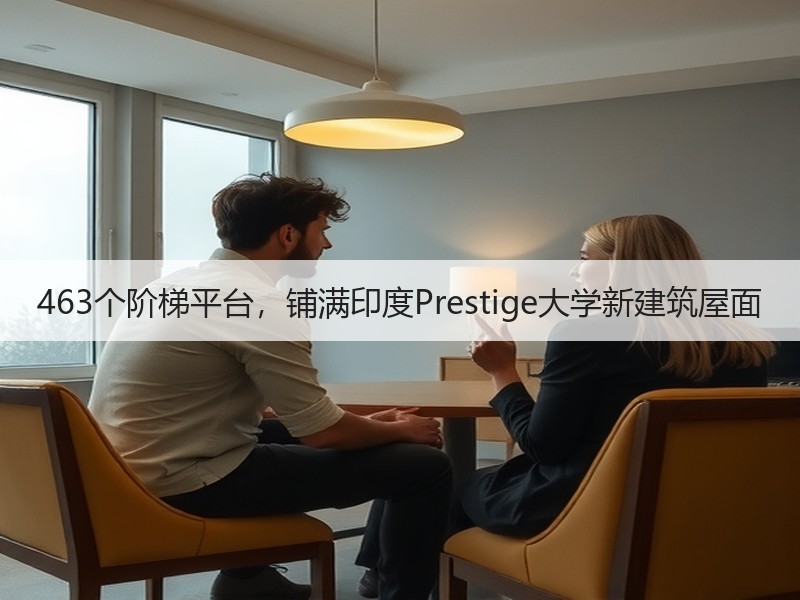 463个阶梯平台，铺满印度Prestige大学新建筑屋面