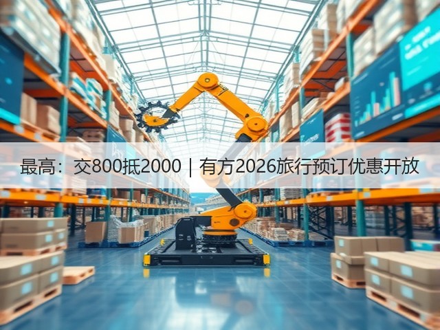 最高：交800抵2000｜有方2026旅行预订优惠开放(图1)