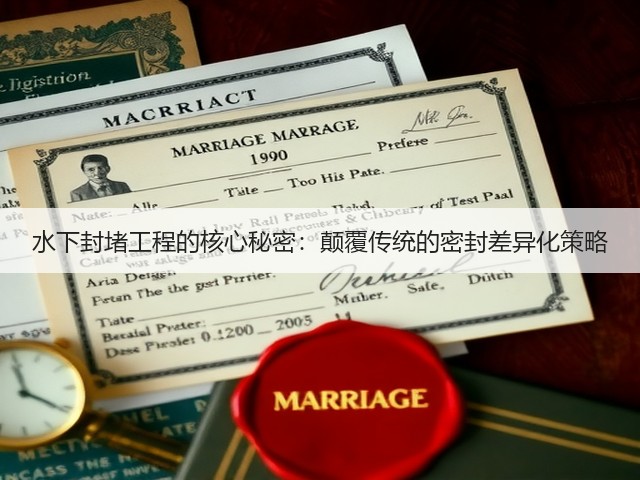 水下封堵工程的核心秘密：颠覆传统的密封差异化策略(图1)