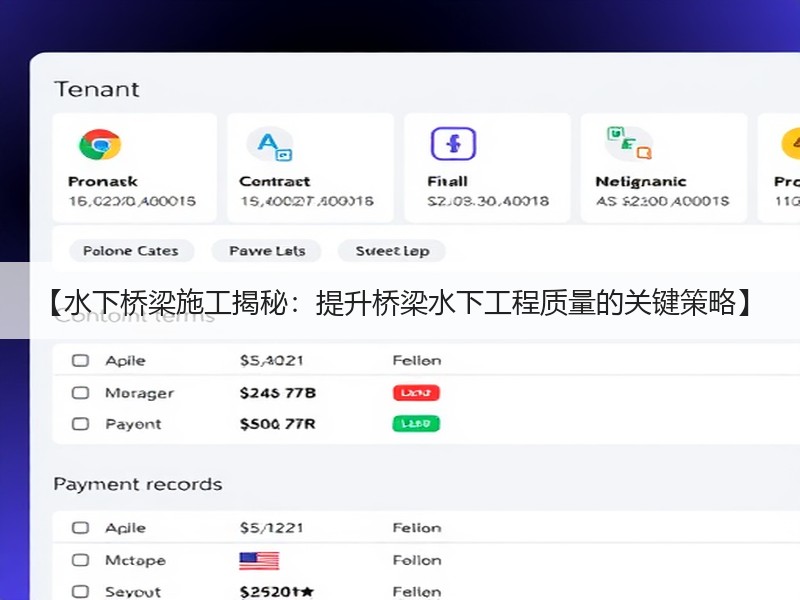 【水下桥梁施工揭秘:提升桥梁水下工程质量的关键策略】 【水下桥梁施工揭秘:提升桥梁水下工程质量的关键策略】