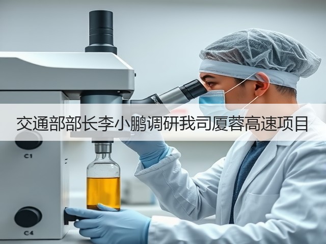 交通部部长李小鹏调研我司厦蓉高速项目(图1) 交通部部长李小鹏调研我司厦蓉高速项目(图1)