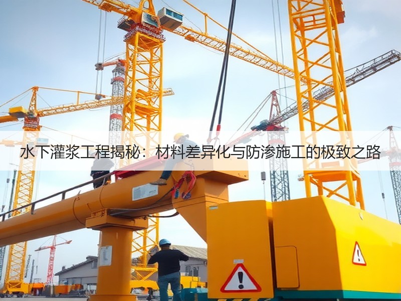 水下灌浆工程揭秘:材料差异化与防渗施工的极致之路 水下灌浆工程揭秘:材料差异化与防渗施工的极致之路