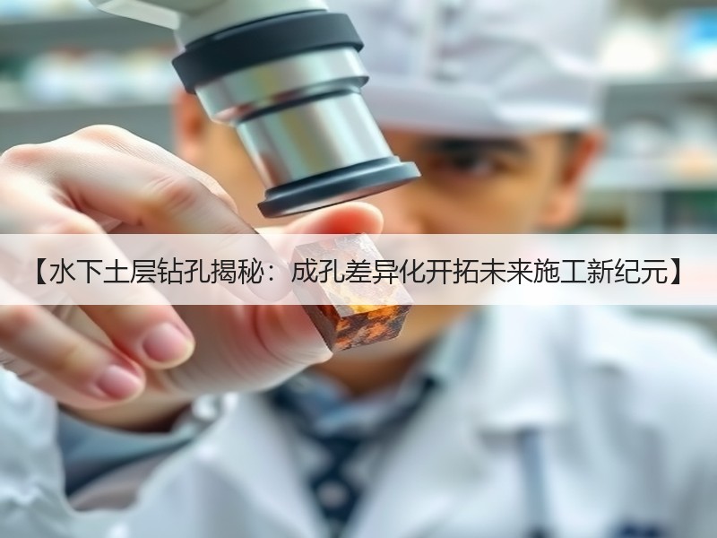 【水下土层钻孔揭秘:成孔差异化开拓未来施工新纪元】 【水下土层钻孔揭秘:成孔差异化开拓未来施工新纪元】