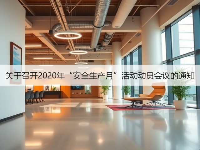 关于召开2020年“安全生产月”活动动员会议的通知(图3)