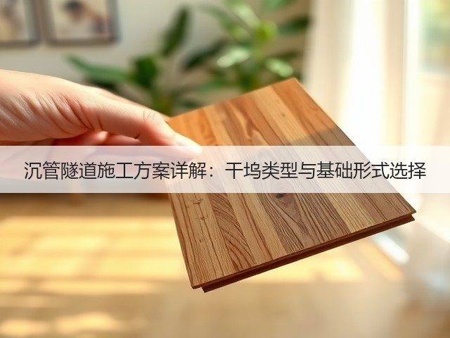 沉管隧道施工方案详解：干坞类型与基础形式选择(图2)