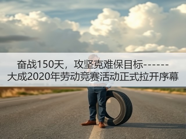 奋战150天，攻坚克难保目标------大成2020年劳动竞赛活动正式拉开序幕(图3)