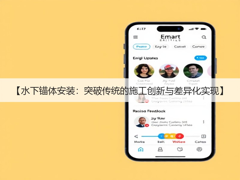 【水下锚体安装：突破传统的施工创新与差异化实现】