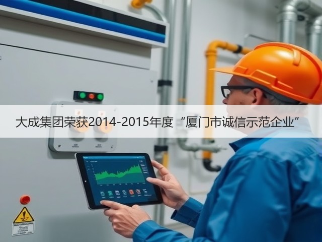 大成集团荣获2014-2015年度“厦门市诚信示范企业”(图2) 大成集团荣获2014-2015年度“厦门市诚信示范企业”(图2)