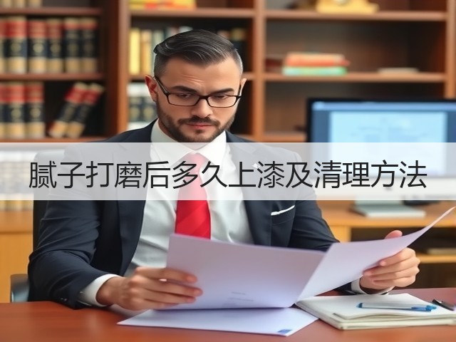 腻子打磨后多久上漆及清理方法(图1)