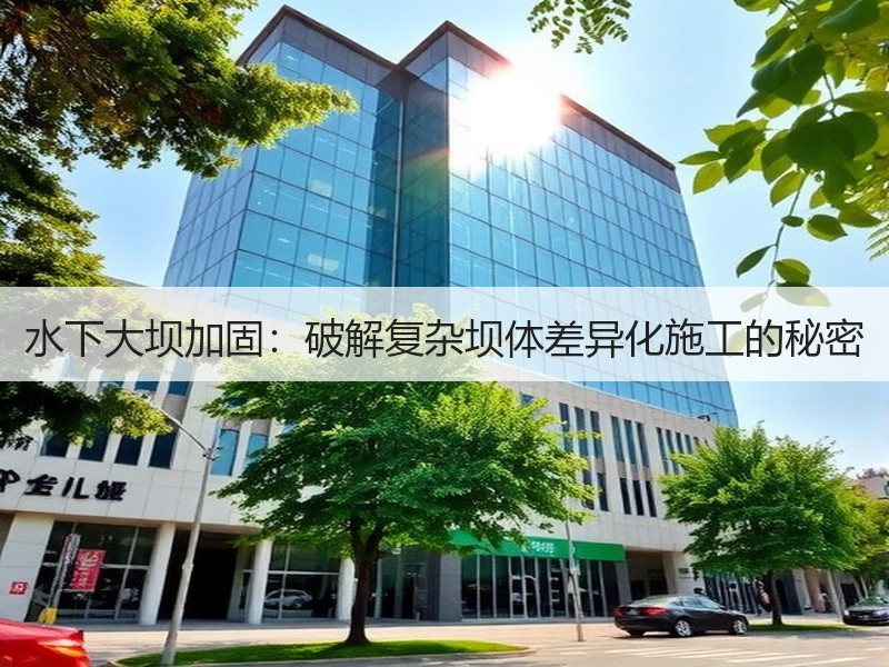 水下大坝加固:破解复杂坝体差异化施工的秘密 水下大坝加固:破解复杂坝体差异化施工的秘密