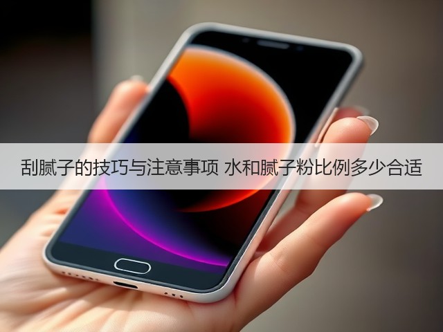 刮腻子的技巧与注意事项 水和腻子粉比例多少合适(图3) 刮腻子的技巧与注意事项 水和腻子粉比例多少合适(图3)