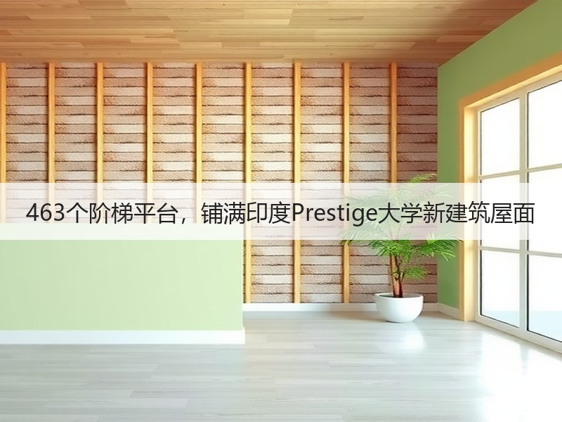 463个阶梯平台，铺满印度Prestige大学新建筑屋面