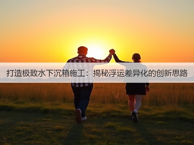 打造极致水下沉箱施工:揭秘浮运差异化的创新思路(图1) 打造极致水下沉箱施工:揭秘浮运差异化的创新思路(图1)