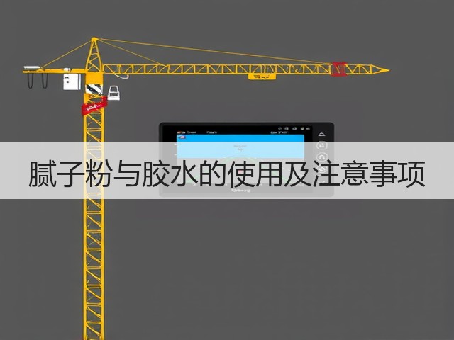 腻子粉与胶水的使用及注意事项(图3)