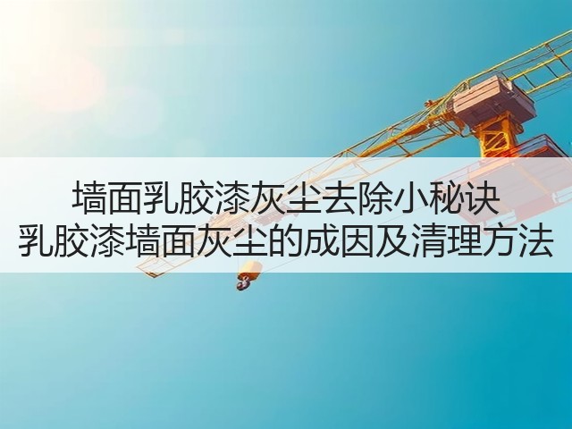 墙面乳胶漆灰尘去除小秘诀 乳胶漆墙面灰尘的成因及清理方法(图1) 墙面乳胶漆灰尘去除小秘诀 乳胶漆墙面灰尘的成因及清理方法(图1)