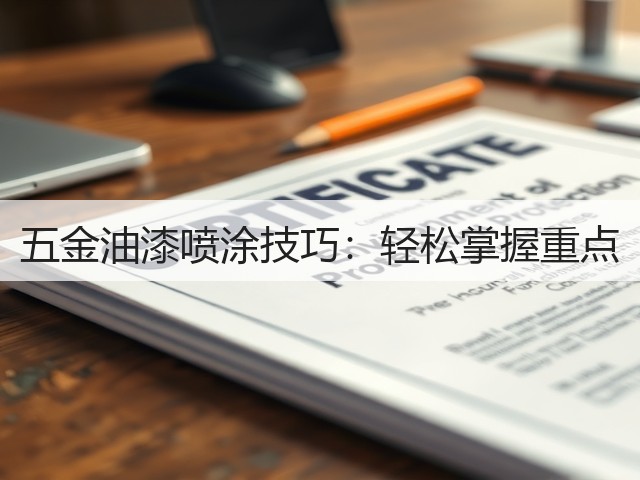 五金油漆喷涂技巧:轻松掌握重点(图1) 五金油漆喷涂技巧:轻松掌握重点(图1)