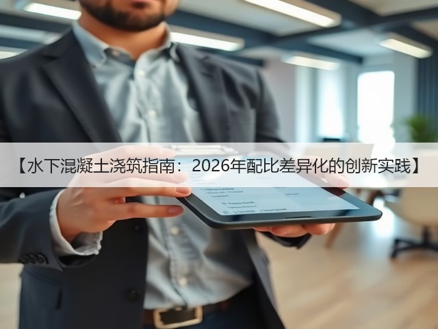【水下混凝土浇筑指南:2026年配比差异化的创新实践】(图3) 【水下混凝土浇筑指南:2026年配比差异化的创新实践】(图3)
